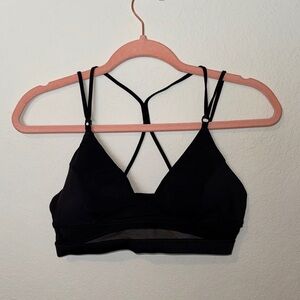 Lululemon Black Strappy Bralette size 6